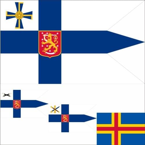 Finland Finnish History And Presidential Banner Military 1920–1944 OF 1946–1978 Flag 3X5FT 90x150cm 100D Polyester