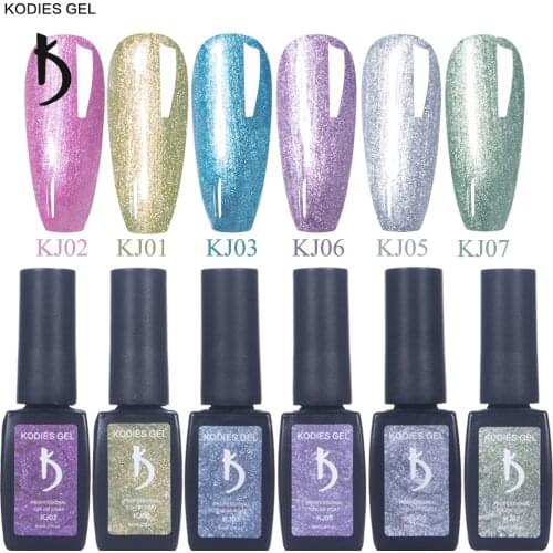 KODIES GEL Matallic UV Gel Nail Polish Titanium Mirror Shiny Manicure Gels Gellak Varnishes 8ML Semi Permanent Nail Art Lacquer