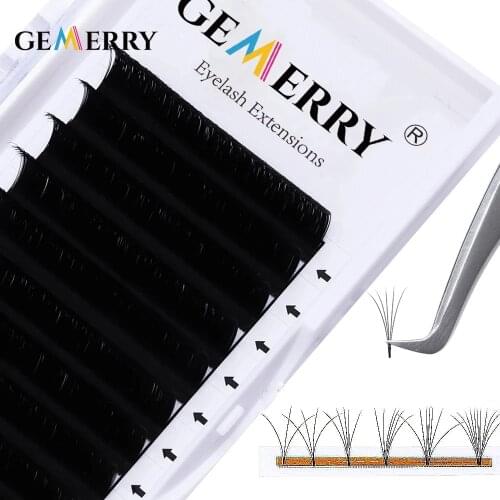 Premade Easy Fan Lashes Ventilator Eyelash Extension Auto Blooming Flowering Fast Fanning Self-making Volume Fans Eyelashes