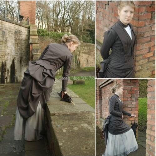 Historical !R-584 Vintage Costumes 1860s Civil War Southern Belle Gown Ball Dress/Gothic Lolita Dress Victorian dresses
