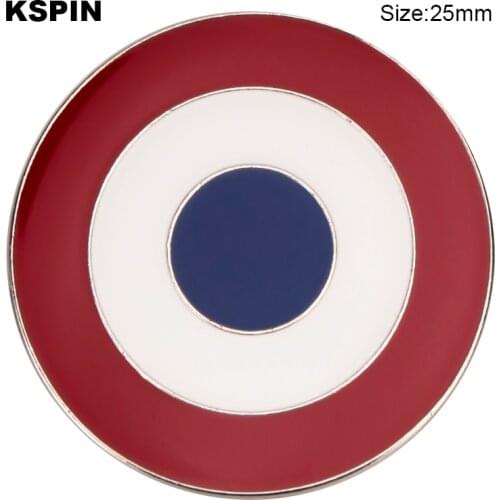 MOD Target Badge Flag Brooch National Flag Lapel Pin International Travel Pins