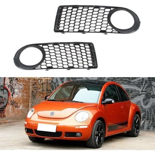 1C0807683C 1C0807684C Car Front Bumper Fog Light Grill Honeycomb Mesh Grille Cover For VW Volkswagen Beetle / Cabrio 2006-2011