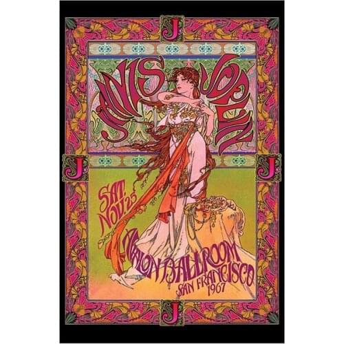 NMR Bob Masse Poster - Janis Joplin/Live in San Francisco 1967 Metal Tin Signs