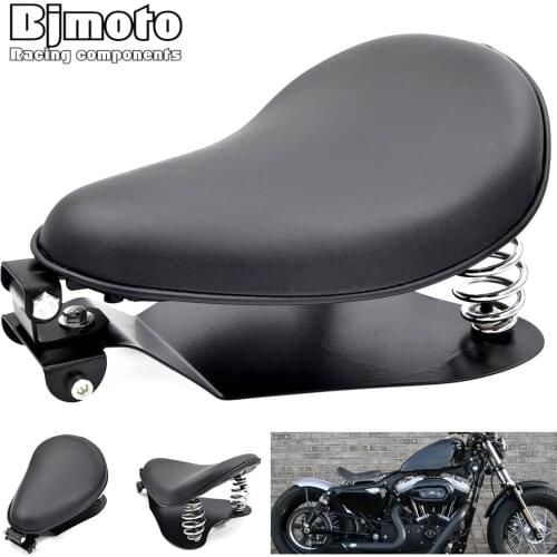 BJMOTO Motorcycle Seat Base Plate Bracket For Honda Yamaha Kawasaki Suzuki Bobber Chopper Harley Sportster XL883 Seats Mount