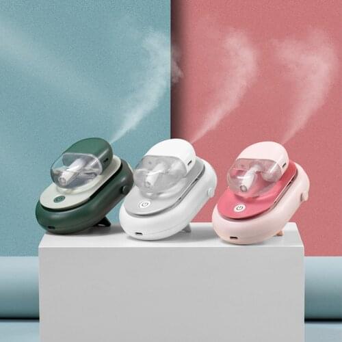 Portable 2 In 1 Mini Fan Humidifier Usb Rechargeable Handheld Fan Water Spray Mist Fan Face Steamer Air Conditioner Outdoor#dg4