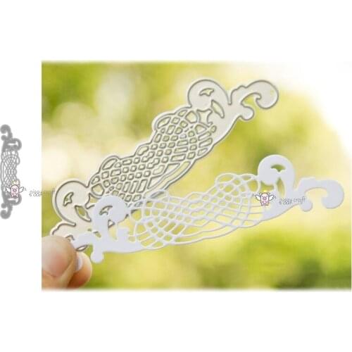 Mmao Crafts Metal Steel Cutting Dies New Lace flower net frame Stencil For DIY Scrapbooking Paper/photo Cards Embossing Dies