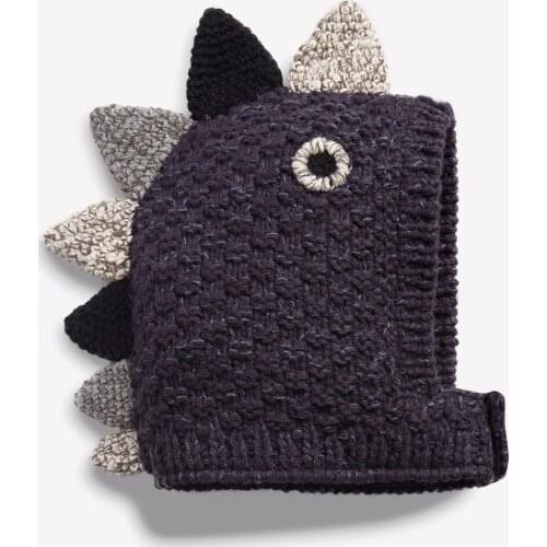 Spring autumn winter special hand knitted cartoon animal beanie helmet cap for baby boy baby girls kids children