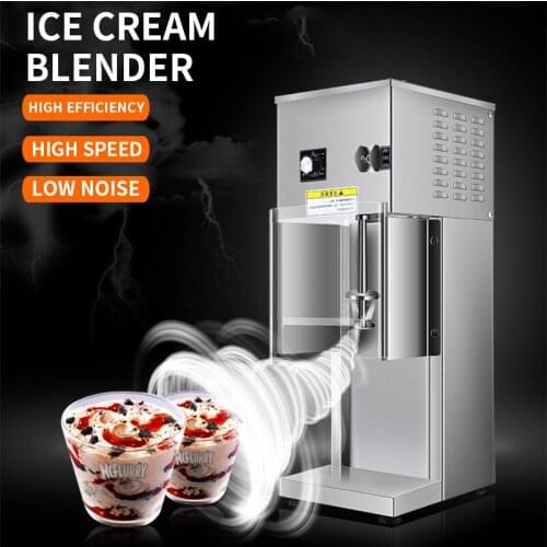Ice Cream Mixer 750W High Speed Silent Ice Cream Processing Machine Stainless Steel Vertical Fancy Ice Cream Making