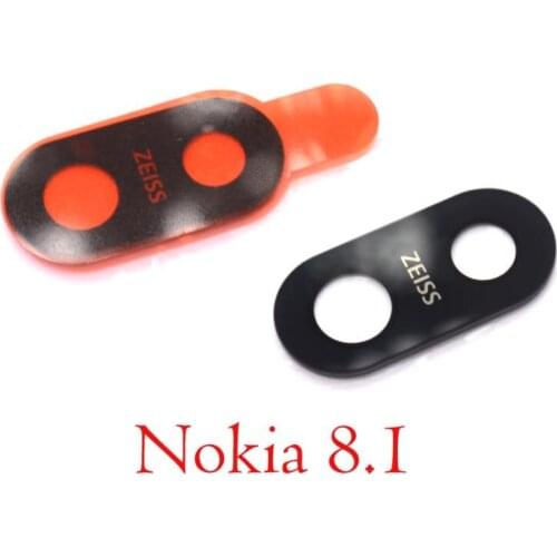 Back camera glass lens for Nokia 8.1 with sticker for Nokia8.1 for Nokia X7