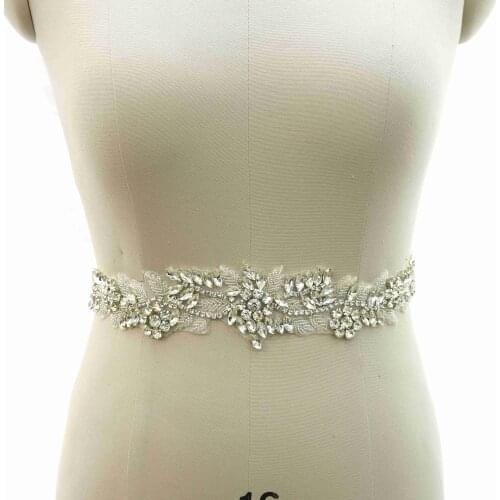 Rhinestone Bridal Belt Wedding With Crystal Diamond Accessories Belt For Wedding Dress WRA-1038