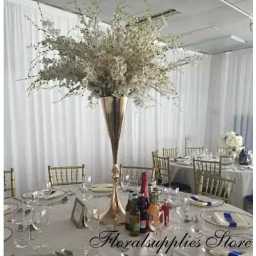 10PCS 70 cm tall flower vase wedding tabletop decorative vases luxury wedding centerpiece