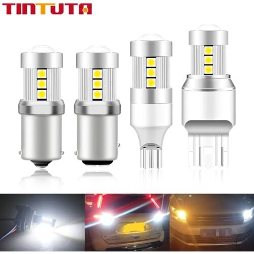 1PC CANBUS T15 W16W LED 1156 P21W PY21W/5W 3030LED 1157 BAY15D P21/5W Bulbs Turn Signal Light 7443 W21W 7440 W21/5W Brake Lamp