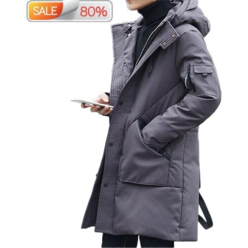 Winter Men Duck Jacket Male Long Coat Casual Plus Size Down Jackets Parka Doudoune Homme YS61079703 B2A71