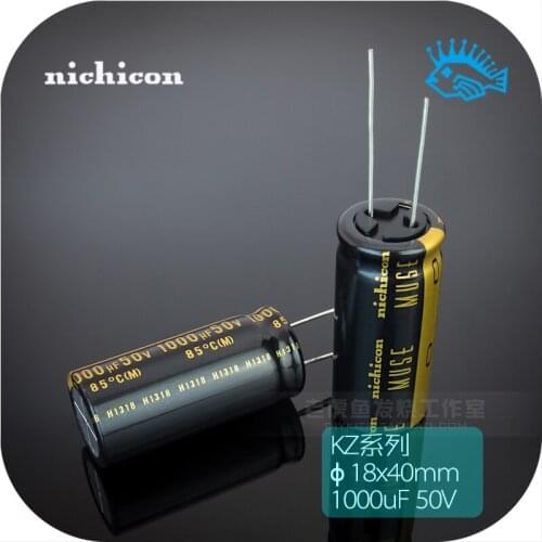 1pcs/10pcs 1000uF 50V1000uF KZ MUSE Nichicon Japan original fever audio electrolytic capacitor 18x40mm