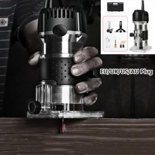 1000W 32000rpm Electric Wood Router Tool Woodworking Machine Carpentry Engraving Slotting Trimmer Tools With Milling Cutter