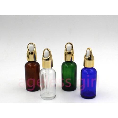 20/30PCS 30ml Empty Lip Gloss Tubes Dropper Glass Aromatherapy Liquid for essential massage oil Pipette Refillable Bottles