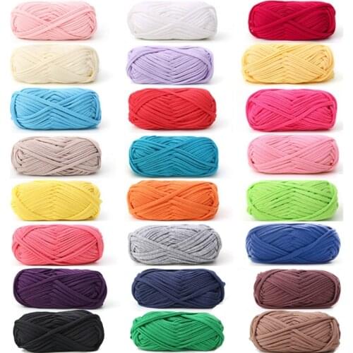 24 color 100g woolen yarn DIY woven thread Cotton Cloth wool Yarn hand knitting yarn crocheted blanket Crochet Yarn W210