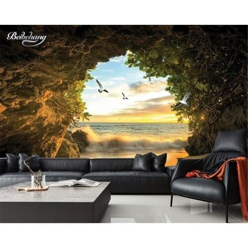 Beibehang 3D Wallpaper Mural Cave Space Span Background Wallpaper Living Room Bedroom TV Background Wallpaper for walls 3 d
