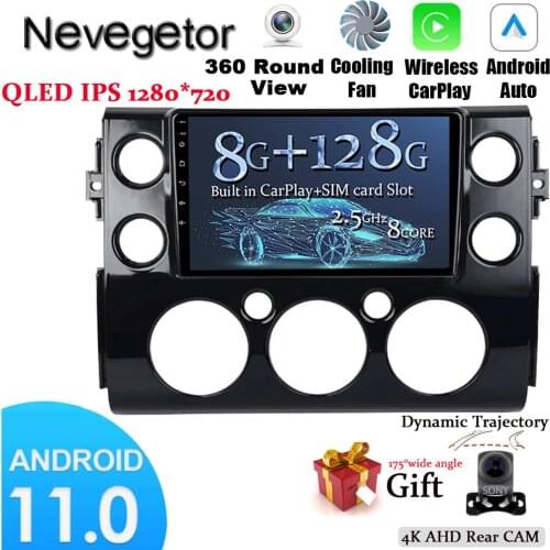 4G Lte All Netcom 9 inch Android 11 Radio GPS Navigation System for 2017-2018 Toyota FJ CRUISER