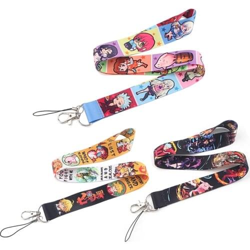 CA1518 High Quality Cell Phone Strap Anime Boy girl Key Chain Neck Lanyard Cartoon Badge Holder Strap