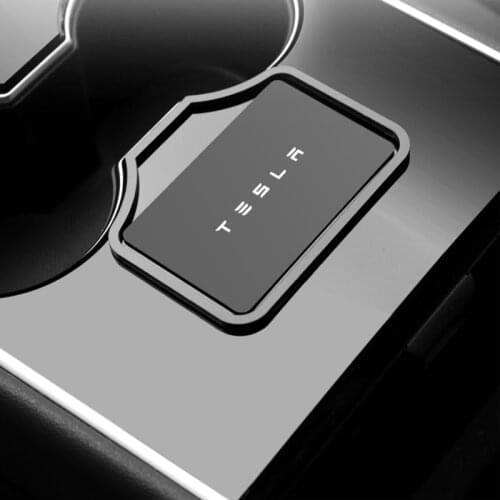 Center Console Key Card Holder Limiter for Tesla Model 3 Prevent Key Card Sliding Key Sensing Area Behind The Cup Holder