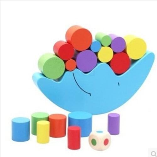 New Candy wood Montessori Educational Toy Wooden 3D Puzzle toy Wooden Sensory Mathematics Balancing Brain Learning Toy For gift