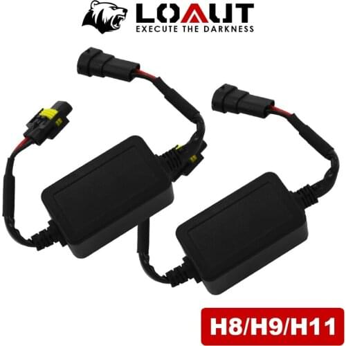 For Jeep Compass H8 H9 H11 LED Headlight 16A LOAUT LED CANBUS Wire HID Lamp Decoder 9-36V no Error 100% Canbus Stop Flashing