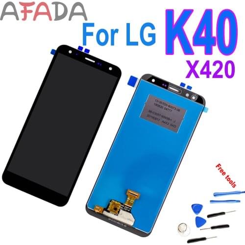 For LG K40 2019 X420 LMX420MM LMX420QN LMX420QM LMX420HM LMX420EM LMX420EMW LCD Display Touch Screen Digitizer Assembly+Frame