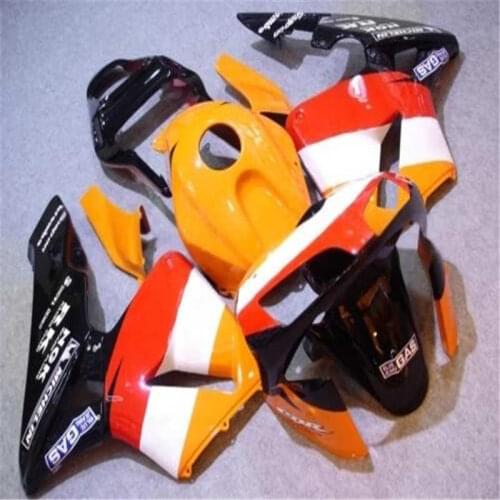 Dor-ABS orange red black mold for CBR600RR F5 03 04 Blue Black CBR 600RR 2003 2004 cbr 600 ABS Fairings set