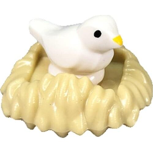 City White Animal Cultivate Interest Birthday Present Toys for Children Educational Building Blocks Nest Little Bird Cities