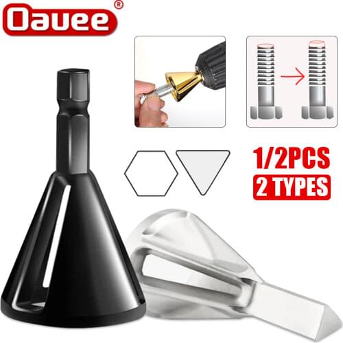 Oauee 28mm Drill Bit Deburring External Chamfer Tool Stainless Steel Metal Remove Burr Tools for all kinds of Chuck Drills