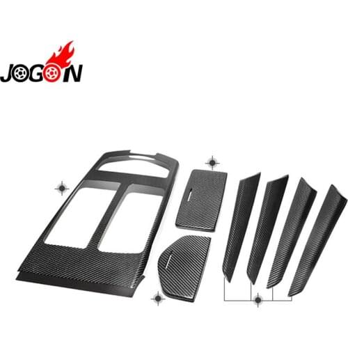 Car Centra Interial Door Handle Console Panel Decoration Panel Sticker Cover Trim For Maseratti Ghibli Real Carbon Fiber 14-2016