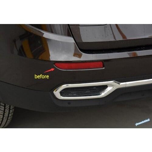 Yimaautotrims Exterior Refit Kit Fit For Renault Koleos 2017 2018 2019 2020 Chrome Rear Bumper Fog Lights Lamp Frame Cover Trim