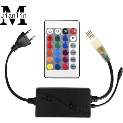 AC 220V RGB LED Strip Light Controller with remote use for 8mm 220V RGB LED Strip Light