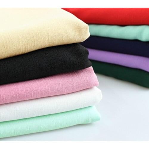 Suit Dress Fabric High Grade Imitation Slub Linen Slightly Stretchy Garment Polyester Material
