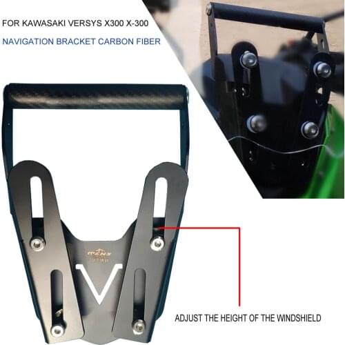 Windshield Windscreen Bracket Motorcycle Accessories Modified Navigation Bracket Fit For KAWASAKI VERSYS X300 X-300