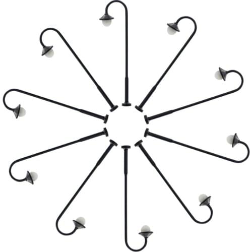 10pcs Model Railway Led Lamppost Lamps Street Lights N Scale 4.5cm 12V New LYM13 model outdoor lamp yard light leds