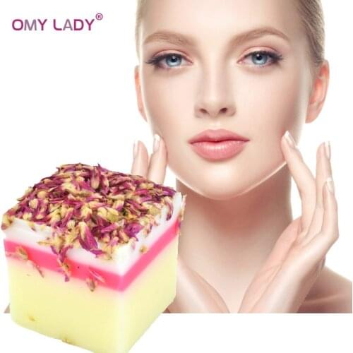 OMY LADY Cooling Flower Handmade Soap 100% Pure Plant Essential Oil Soap for Bath Face Cleanser Deep Clean Moisturizing Skin