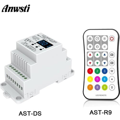 12V DMX512 to SPI Converter DMX Decoder 5V 24V DC RF 2.4G Wireless Controller 6803 8806 2811 2801 3001 9813 ICs LED Strip Lights