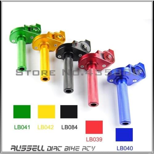 ANODIZED ALUMINUM THROTTLE GRIP ASSEMBLY CNC FOR HONDA XR 50 70 80 100 200 CRF50 DIRT BIKE