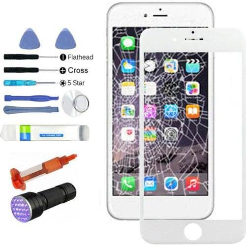 Outer Front Glass Lens Screen Replacement Kit Touch screen glass replacement for iPhone 6/6S/6P/6SP/7/7P/8/8P