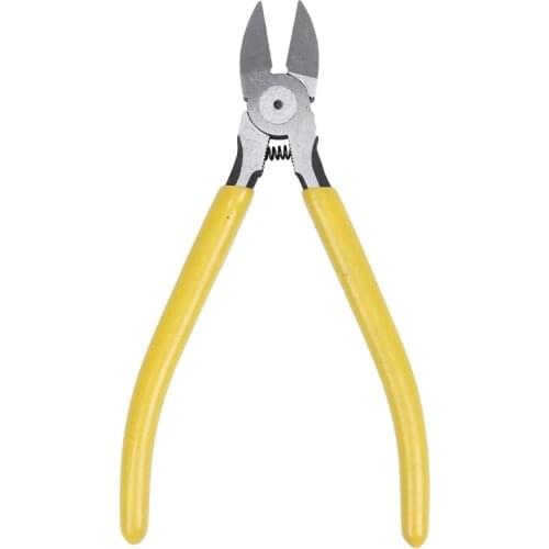 6" Yellow Plastic Coated Grip Diagonal Pliers Wire Side Cutter