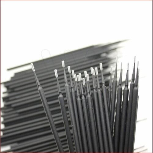 100PCS Dental Disposable Micro Applicator Brush Black Size 1.2 mm