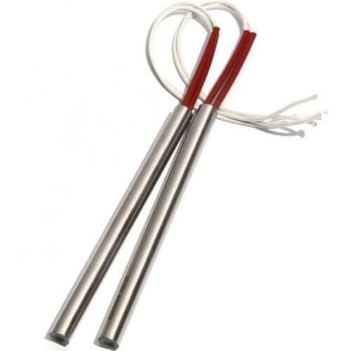 2PCS 25mm Diameter 190~220mm Length 304SUS Tubular Cartridge Heater 110/220/380V Electric Heating Element 1450/1500/1600/1700W