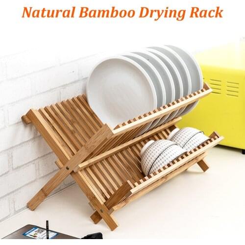 Bamboo Dish Drain Rack Drain Rack Drying Rack Storage Rack Kitchen Dish/plate/bowl/cup Storage Rack Kitchen Drainer Dish Rack