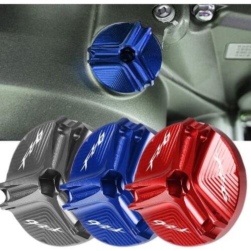 For Yamaha FZ6 2004-2012 Motorcycle Accessories parts Engine Oil Drain Plug Sump Nut Cup Plug Cover with FZ6 logo FZ 6 2011 2010