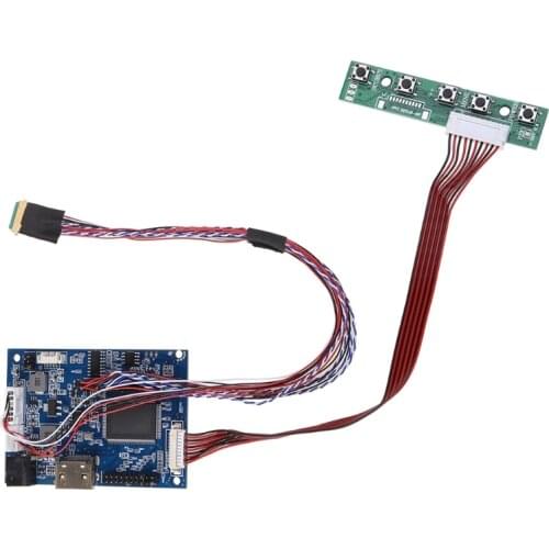 1Set HDMI-compatib Lvds Controller Board Driver 40Pin Lvds Cable Kit for Raspberry PI 3 LP156WH2 TLA1 TLE1 1366x768 7-42" Screen