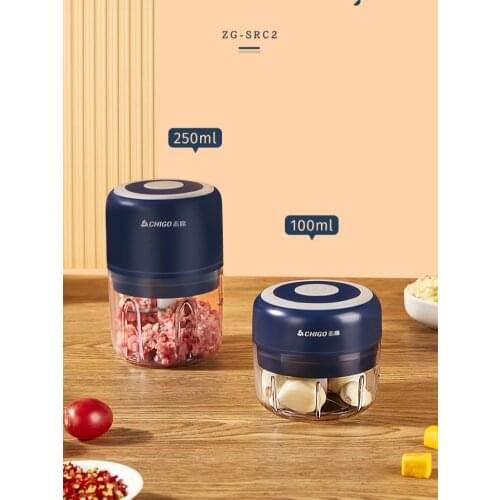 USB Wireless Charging Garlic Machine Mini Electric Meat Grinder Kitchen Cooking Food Processor