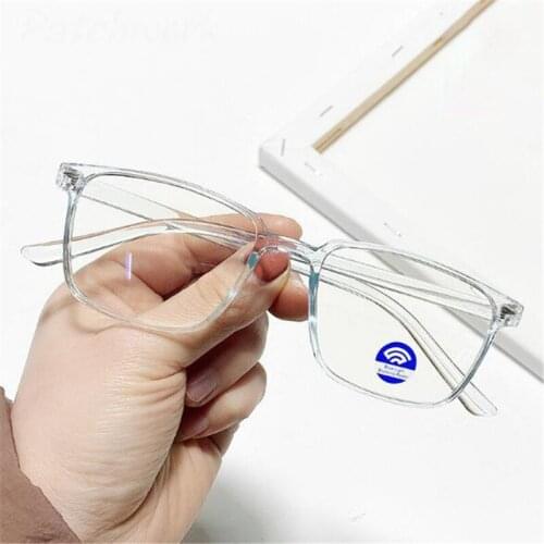 Classic Square Retro Anti Blue Light Block Women Glasses Frame Ultralight Men Clear Lens Eyeglasses Female Eyewear Male