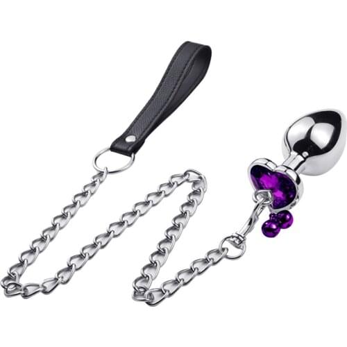 Metal Butt Plug with Chain Anus Expander the Members for Sex Anus Dilator Anal Anal Plug Private Good for Men and Women